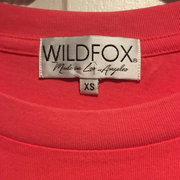 Wildfox ‘My Heart Say No’ pinkish short T-shirt XS - Picture 3 of 8